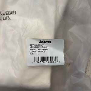 COTTON JERSEY LONG SLEEVE T-SHIRT